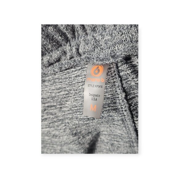 Mono B Lounge Shorts & Dolman Top Set M Brushed Gray - Picture 7 of 12